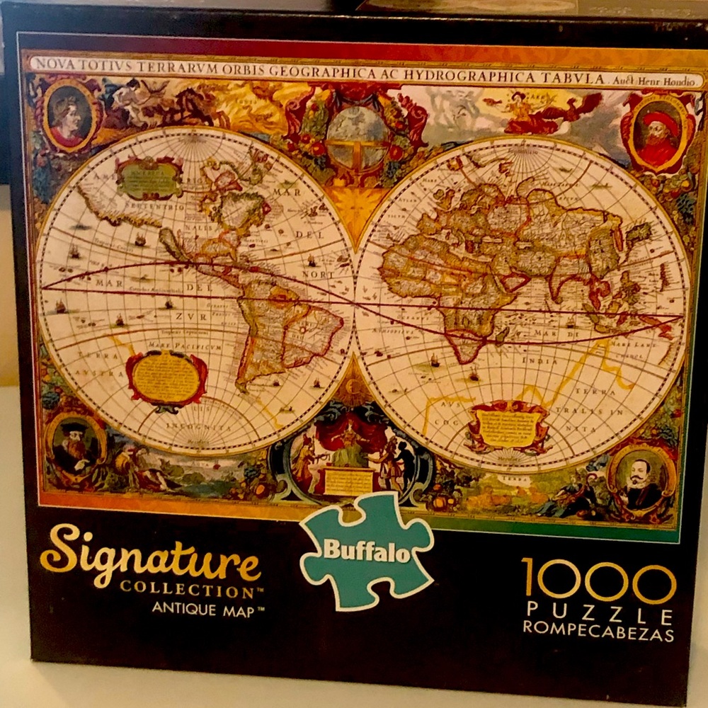 Vintage map puzzle 1000 pieces